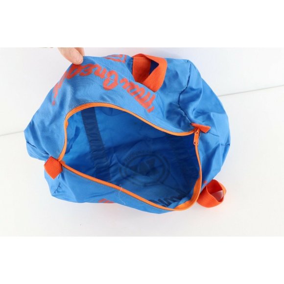 Vintage 80s MacGregor Script Spell Out Nylon Handle Duffel Bag Gym Bag Blue - Picture 11 of 11